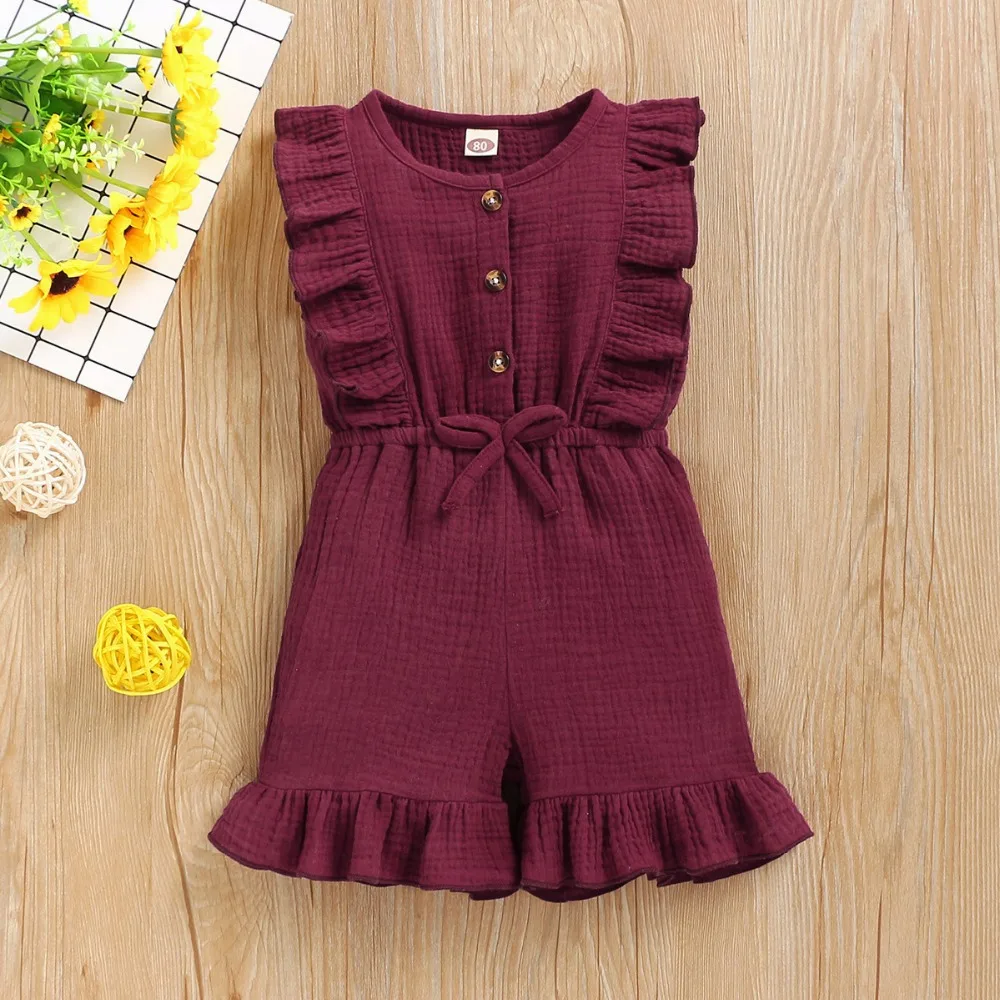 2020 summer baby cotton rompers newborn girl jumpsuit (12)