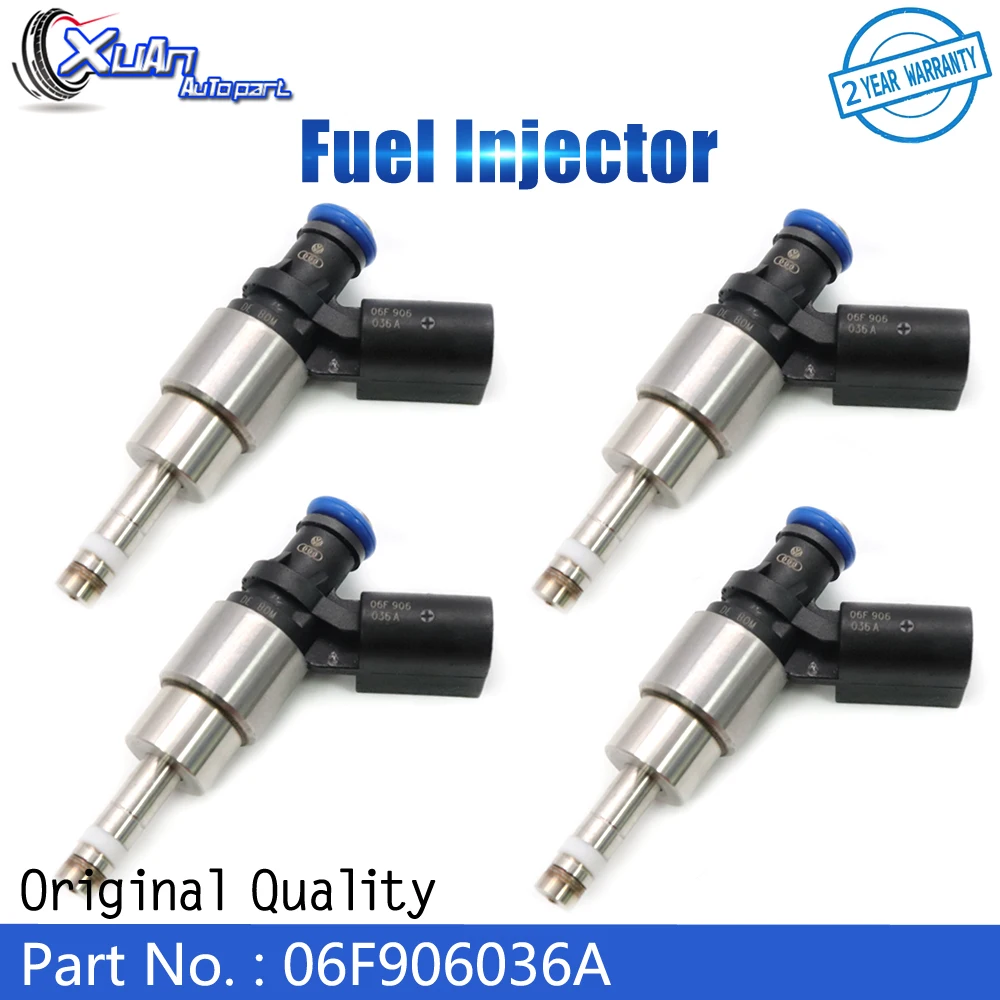 XUAN 06F906036A Топливная форсунка для Audi A3 TT A4 Quattro Volkswagen Golf GTI Passat EOS 2.0L I4 2005-2009 0261500020 |