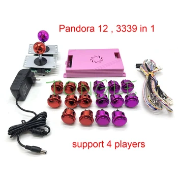 

3339 in 1 Pandora 12 DIY Arcade Kit Box game board 8 way copy sanwa joystick Style Push Button 2 Playes Machine