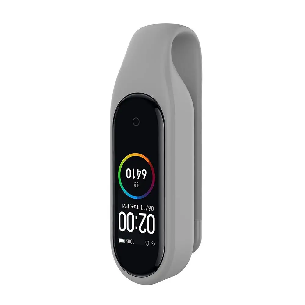 Силиконовый держатель с зажимом для Xiaomi mi Band 4, чехол, защита от потери, спортивный крючок для mi Band 4 mi Band 3, умный Браслет