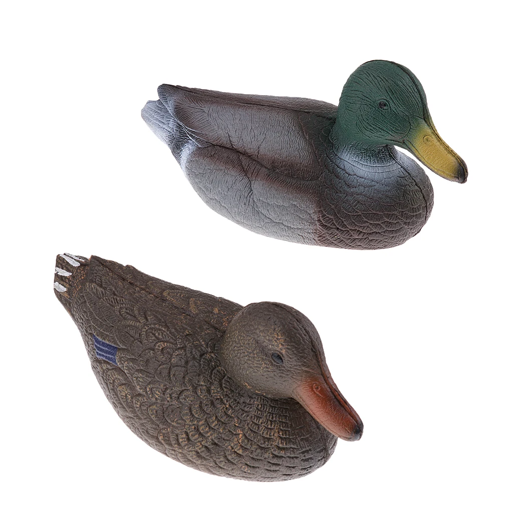 3D DUCK DECOY Drake Floating Lure & Weighted Keel Hunting Bait Lawn Ornaments Decors - Hunting Fishing Photography