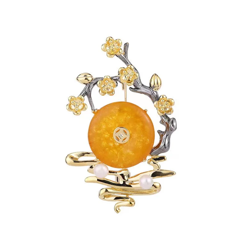 EYER Chinese Style Retro Brooches For Women   Party Casual Office Brooch Pins Birthday Gifts Jewelry Accessories For Friend