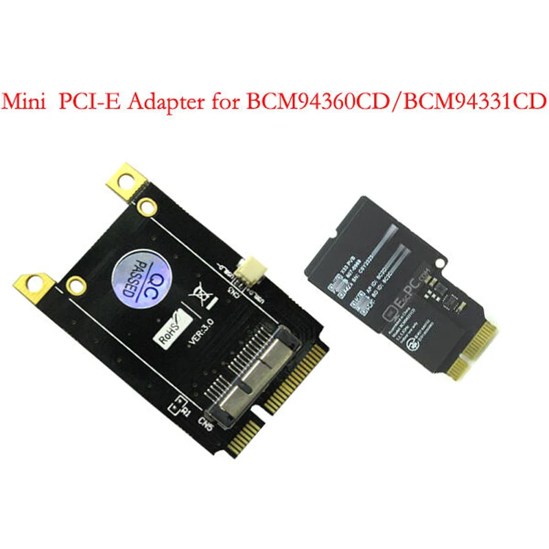 

PCI-E Adapter For BCM94360CD Modules To Mini 52Pin Components Parts Interface