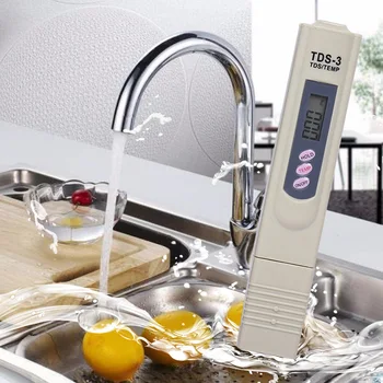 

TDS-3 LCD Digital TDS Meter Water Quality Purity Tester Pen with PU Leather Sleeve for Drinking Water Swimming Pool Grey