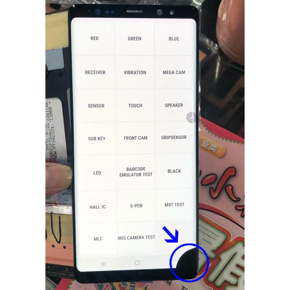Маленькие и большие мертвой точке оригинальный ЖК дисплей для SAMSUNG Galaxy Note 8 N950 N960 9