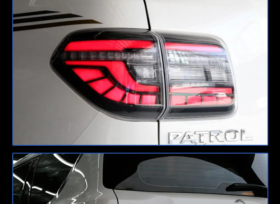 AKD автомобильный Стайлинг задний фонарь для Nissan Patrol задние фонари 2008- Tourle светодиодный задний фонарь задние дневные ходовые огни Обратный Авто аксессуары