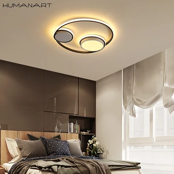 

New LED Ceiling Lights For Living Room Bedroom Home Modern Lamp Fixtures Lustre Dimmable Remote Control Lighting