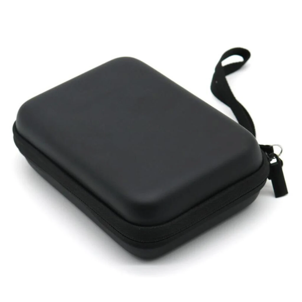 Eva Hard Protective Bag Travel Case Organizer Holder for Diabetic Supplies Glucose Meter Test Strips Black