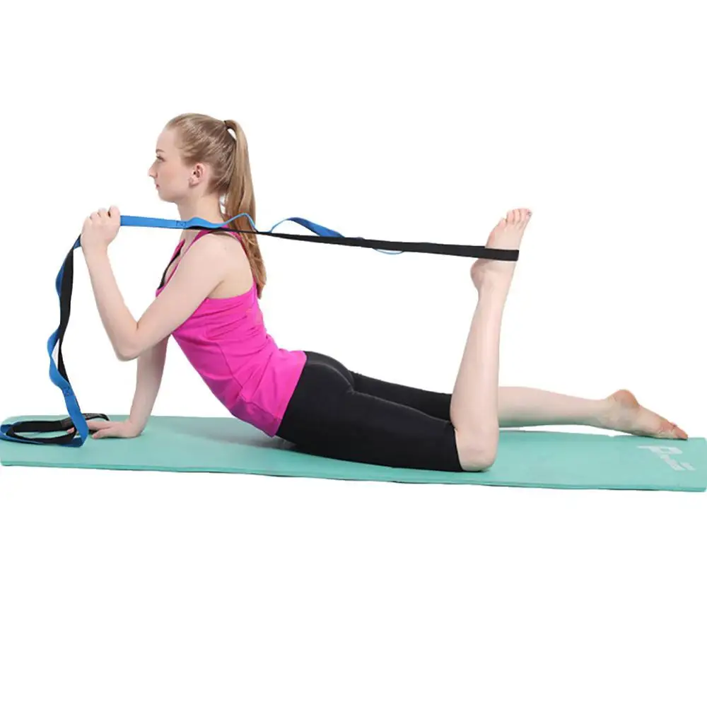 Yoga Stretch Strap Anti-Gravity Gym Fitness Workout Exercise Loop Elastic Pull Rope Resistance Band Yoga Belt