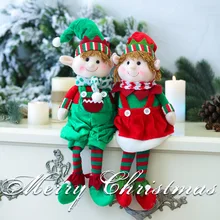 Горячая плюшевые эльфы куклы игрушки Рождественская елка украшения Рождественский Декор подарки на год LBV