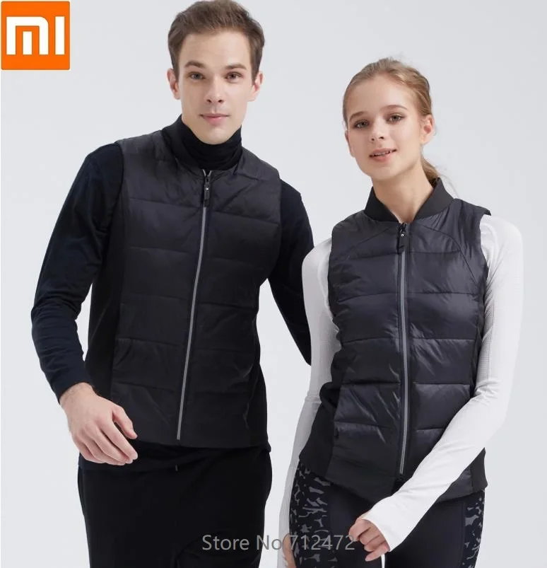 Xiaomi YUSKI graphene хлопок температура хранения тонкий жилет Пара легкий удобный держать теплый модный мужской женский жилет пальто