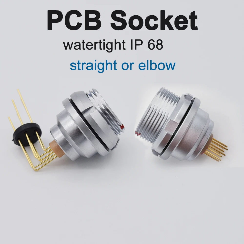 Impressão em Linha Reta Conector de Metal com Travamento por Empurrar e Puxar 90 Graus Tomada Pcb ip 68 Ovo à Prova Dágua Eeg 0k 1k 2k 3k.cln Clv