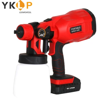 Best CX33 Lithium-Ion Battery Hand Held Electric Paint Spray Gun Adjustable Paint Sprayer Paint Air Compressor 800cc