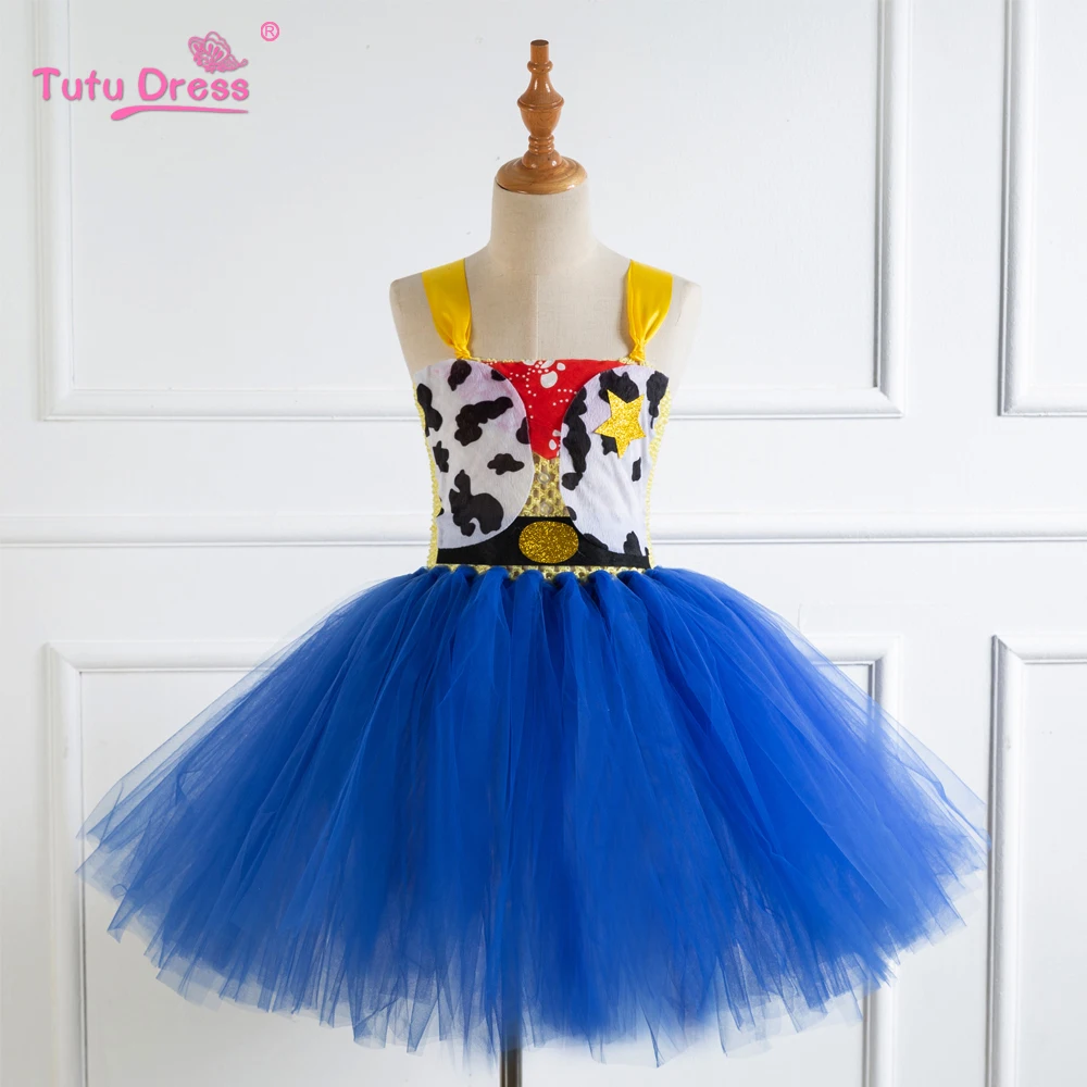 «История игрушек», «4 Джесси для девочек Вуди платье-пачка Косплэй наряд для детей Джесси пузырь платье принцессы на Хэллоуин карнавальный костюм - Цвет: HD93350