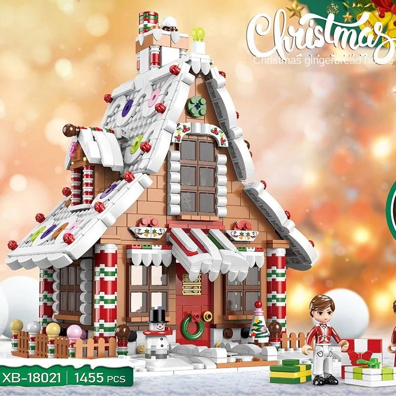K-Star Babbo Natale Gingerbread House Castle Carillon Assemblato Piccole Particelle Presenti Giocattoli Lego 2021 Nuovo Dropshipping