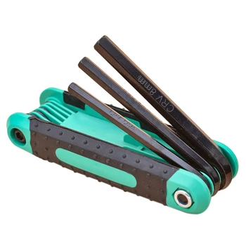 

GYTB 8 In 1 Folding Hexagon Key Hex Wrench Set 1.5Mm,2Mm,2.5Mm,3Mm,4Mm,5Mm,6Mm,8Mm Screwdriver Plum Hexagon Wrench