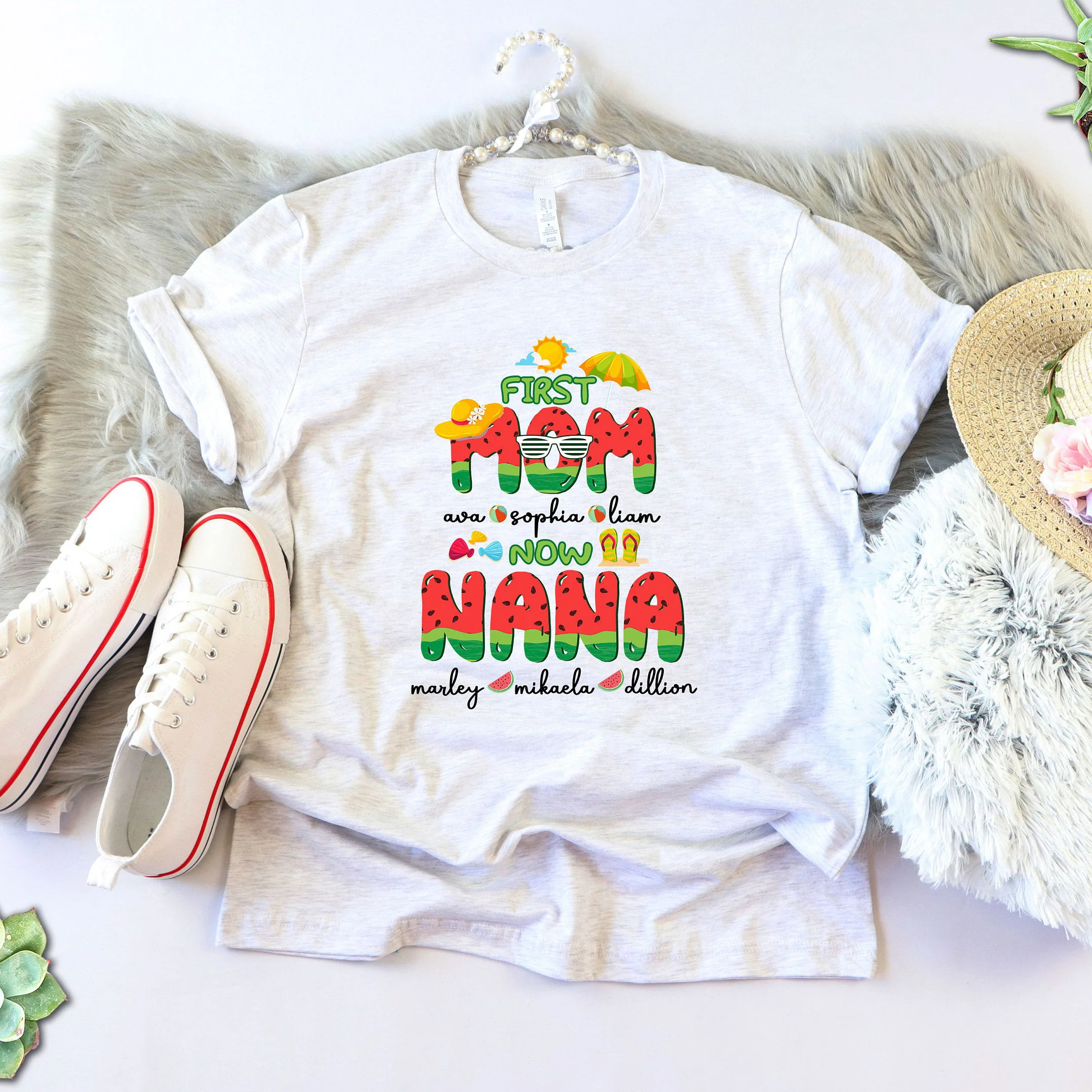 Mom Watermelon Print Harajuku Top Women T-shirt Casual Basic O-collar Ladies Short Sleeved Women T-shirt Girl,Drop Ship vintage tees