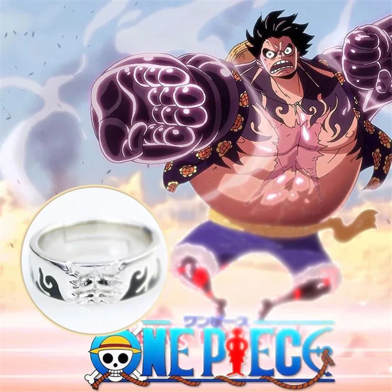 Anime One Piece Luffy Nhẫn Bạc 925 Trang Sức Cosplay Chống đỡ Co Thể điều Chỉnh Trang Sức Sưu Tập Danh Cho Nam Qua Tặng Giang Sinh 1 Cai Nong Aliexpress