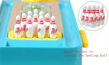 

Children Kids Desktop Bowling Game Finger Catapult Funny Tabletop Sports Frog Bowling Ball Educational Toy for Children Gift