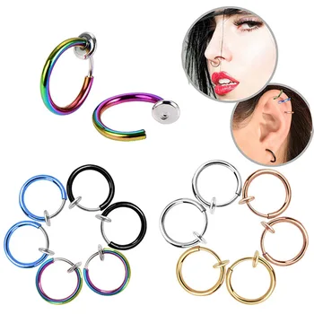 

10Pcs/Bag Latest Fashion Contracted No Ear Pierced Ear Clip Color More Than 13 Mm Spring Ear Clip Earrings