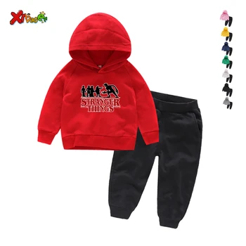 

Spring Autumn Children Boys Girsls Clothing Cotton Long Sleeve Letter Sets Kids Clothes Tracksuit Baby T-Shirt Pants 2 Pcs/Suit