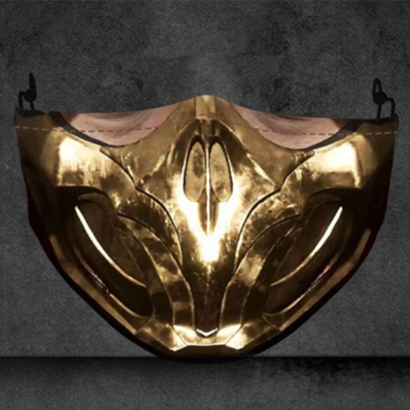 Mortal Kombat Phim Game Bọ Cạp Sub-Zero Trang Phục Hóa Trang Khẩu Trang Chống Bụi Unisex Mặt Nạ Halloween Đạo Cụ