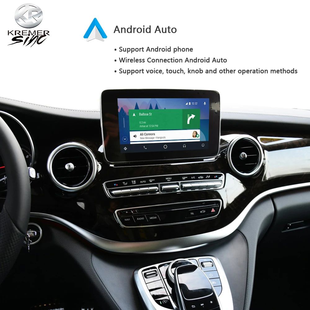 Зеркальный беспроводной Apple CarPlay Android Авто модернизация iSmart авто для Mercedes Benz V / R
