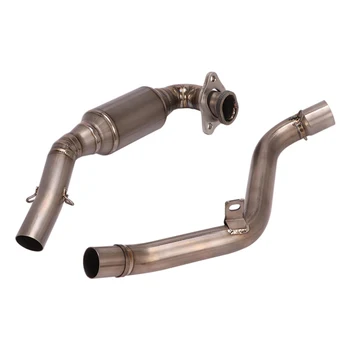 Escape Motorcycle Front Connect Tube Head Link Pipe Titanium Alloy Exhaust System For Honda NC700 S X NC750 S X