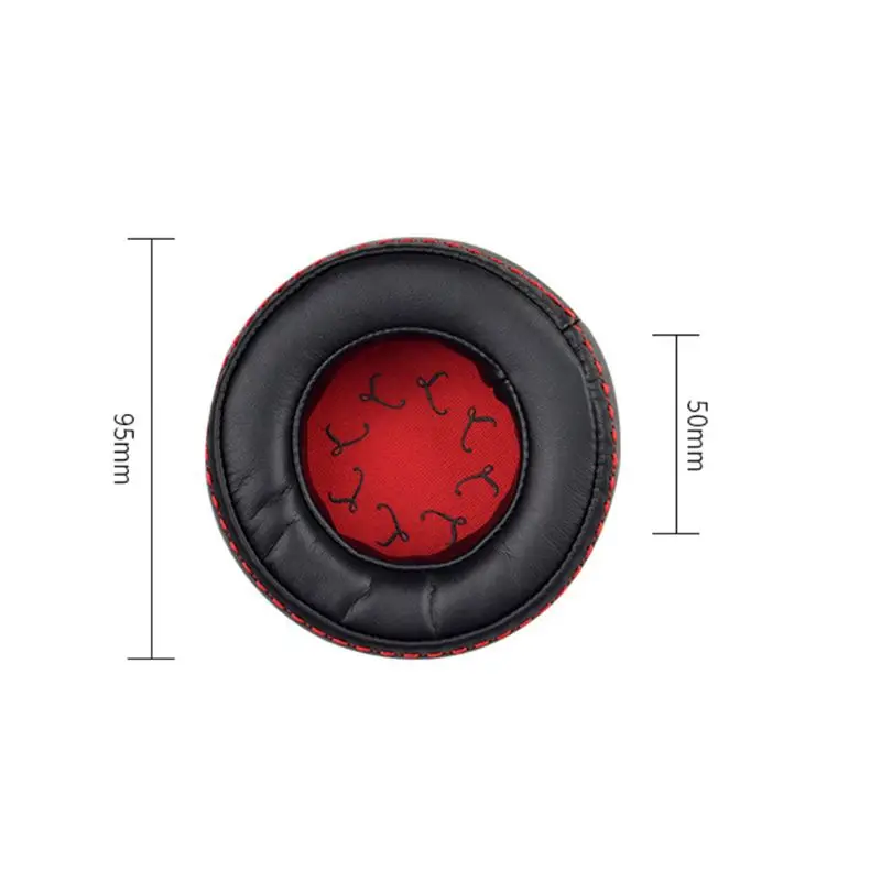 1Pair Replaced Leather Earpads Soft Ear Cushion Cover Protective Sleeve for PLantronics Rig 500 505 Headphone Headset