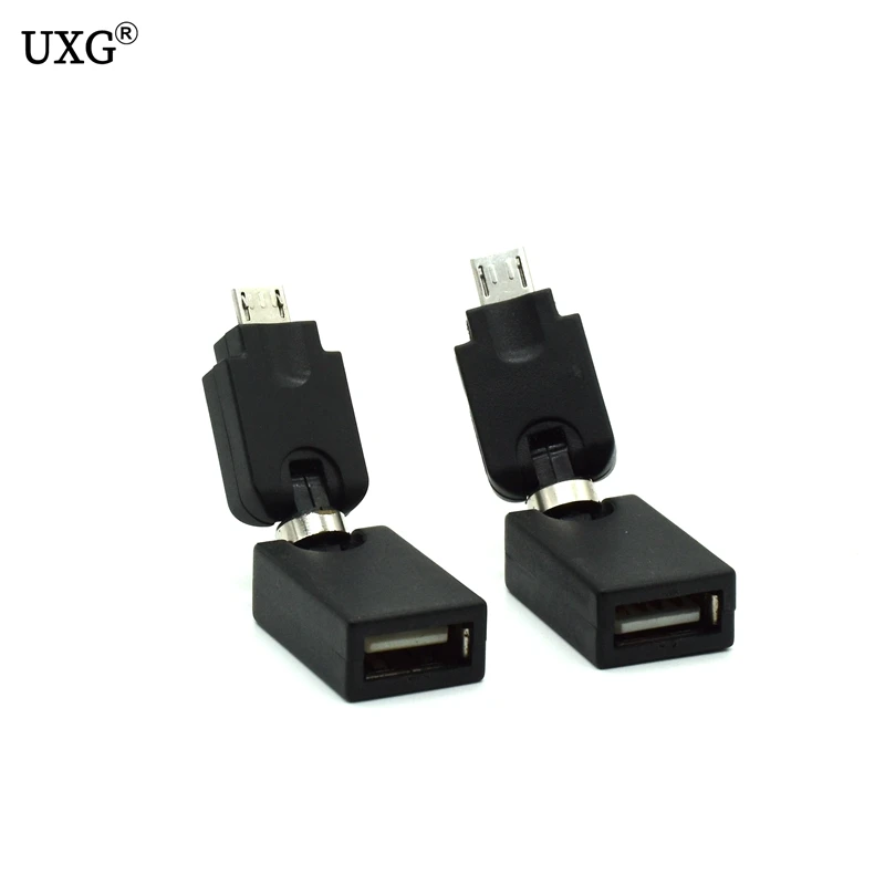 360 Degree Rotation USB 2.0 female to micro male OTG Adapter Swivel Twist Angle Car Stereo Extension Connector | Компьютеры и офис