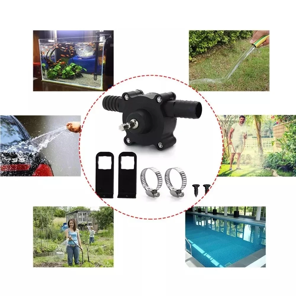 Elektrische Bohrer Pumpe Selbstansaugende Transfer Pumpen Öl Flüssigkeit  Wasser Pumpe Tragbare Hex Schaft Mini Flüssigkeit Transfer Pumpen Garten  D30 - AliExpress