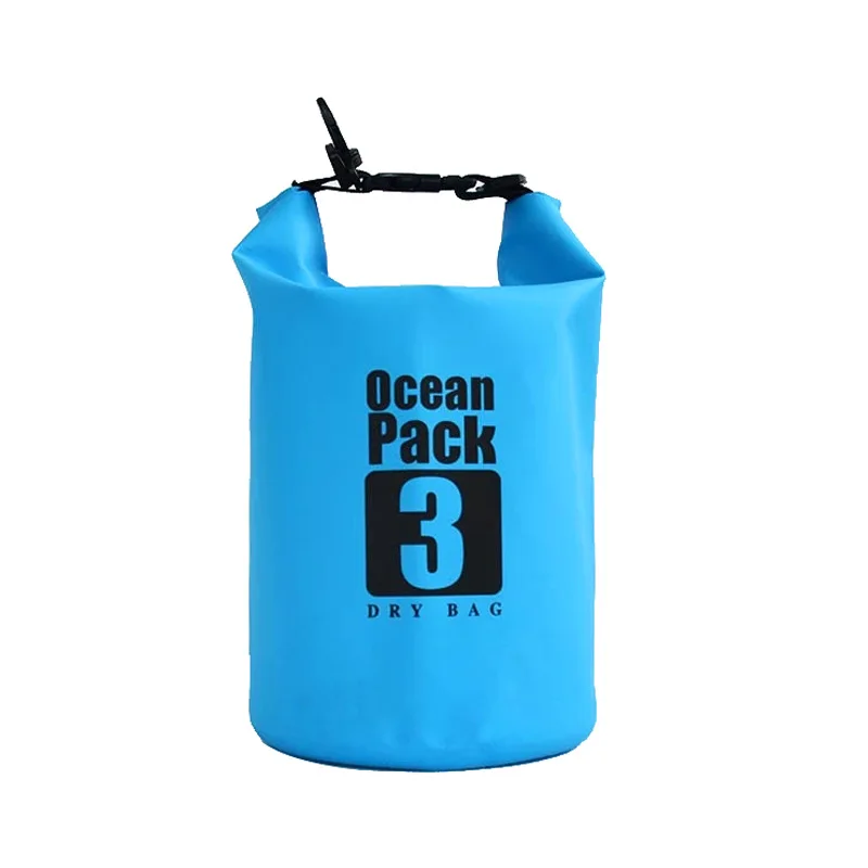 

In the Whole Shop Hot Sales 3L Sky Blue Outdoor Waterproof Bag Beach Holiday Swimming Waterproof Bucket Bag Waterproof Cellphone