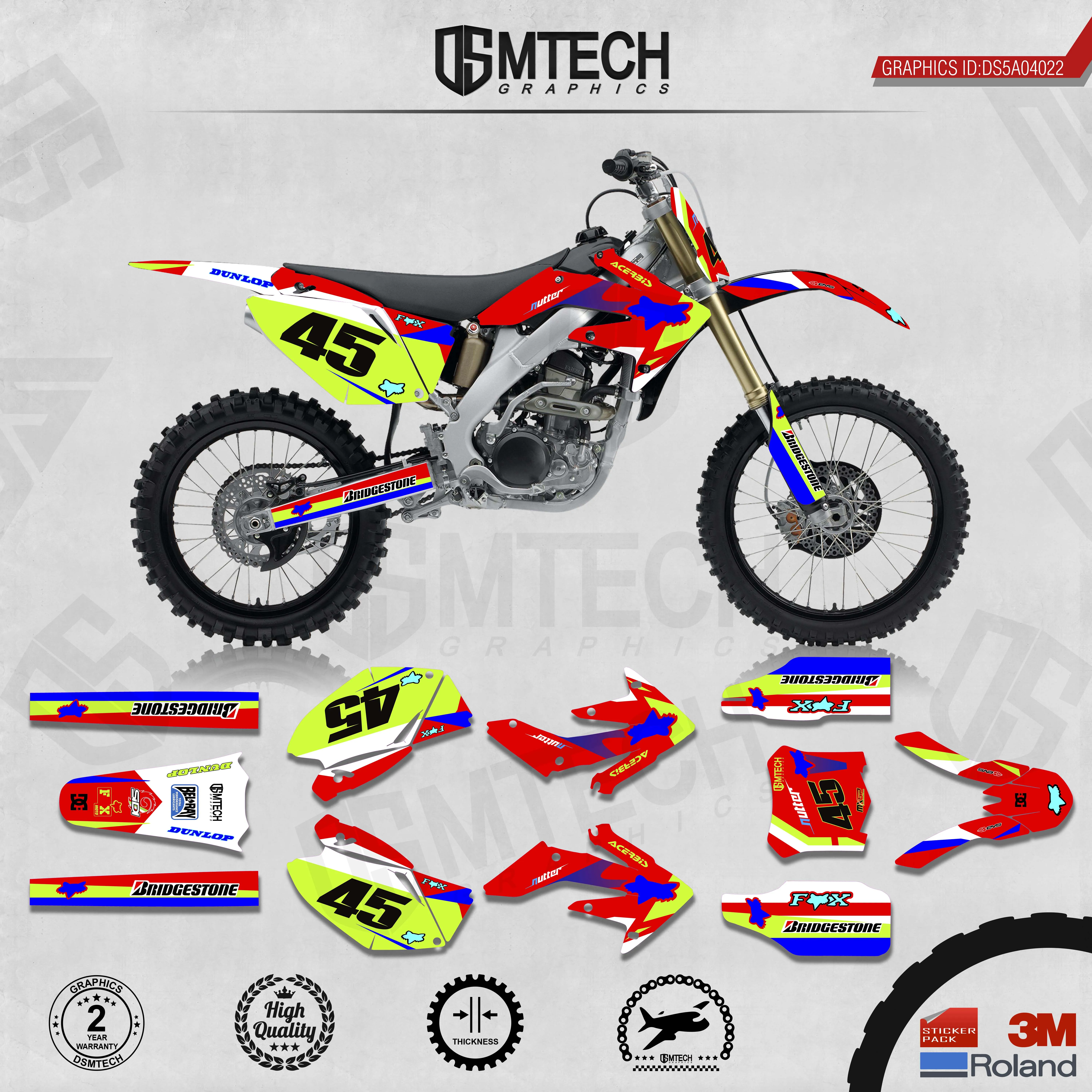 DSMTECH    ׷  Decals 3M   ƼĿ 2004-2005 2006-2007 2008-2009 CRF250R 022