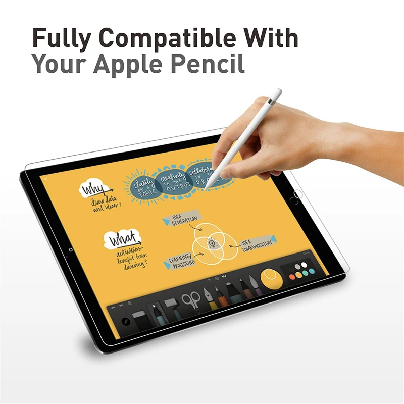 Роскошный ударопрочный чехол для планшета Защитное стекло экрана Apple IPad 10 2