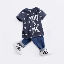 Г. Летняя одежда новая стильная футболка с короткими рукавами для мальчиков от 2 до 7 лет, детская одежда детская футболка из чистого хлопка с рисунком