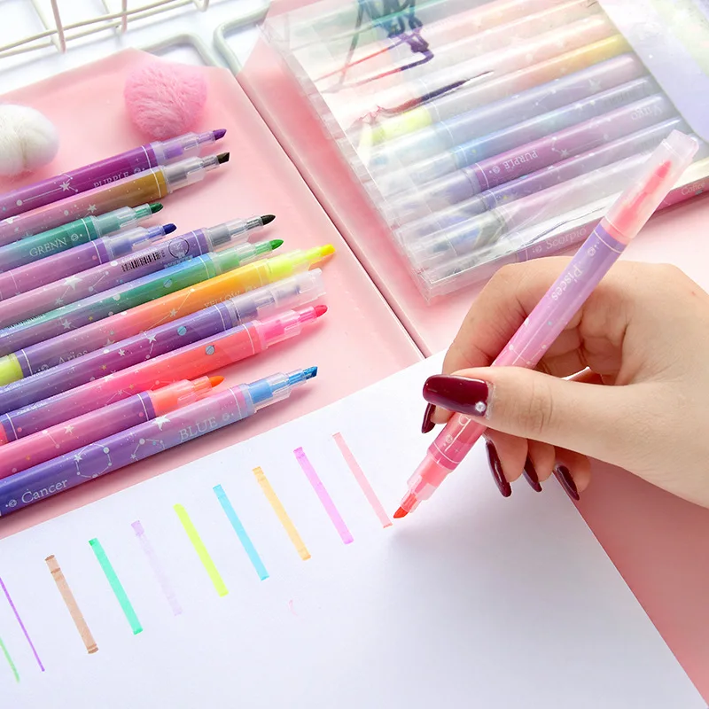 12pcs/set Double Tipped Constellation Markers - 1 - Kawaii Mix
