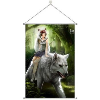 

Anime Mononoke.Hime Personalize Customer Made Alloy Fabric Wall Poster Scroll 60x90cm 24x36inches