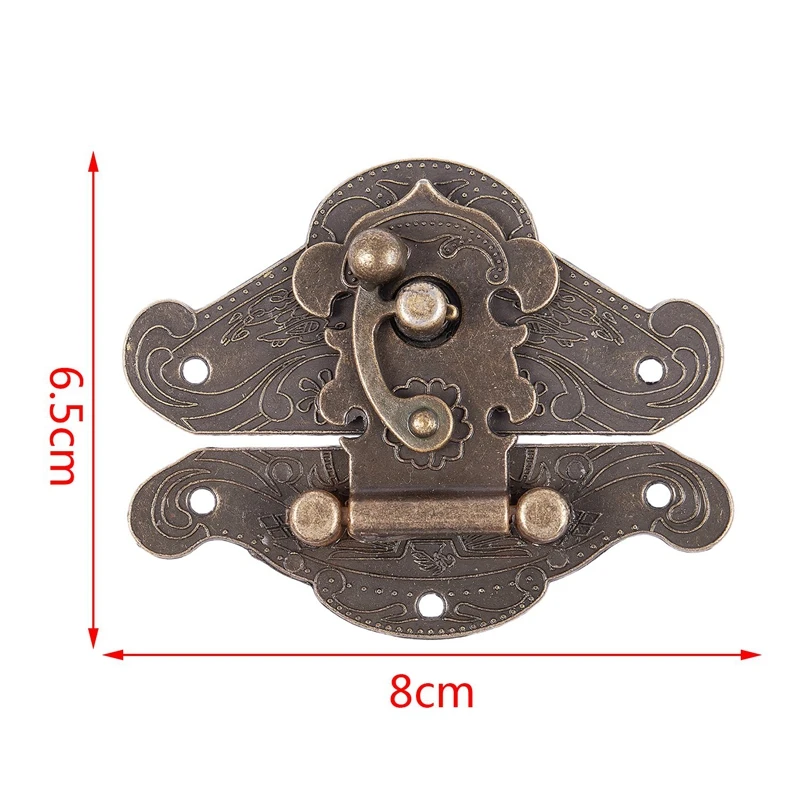 MroMax Loquet à Ressort Pour Valise, Locket De Fermeture, MRO190806S-0003, Argenté, 4PCS