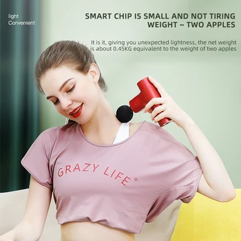 

Portable Charging Electric Massage Instrument Mini Muscle Relaxant Fascial Gun Relaxing Body For Family Easy To Carry