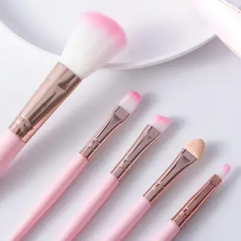 

5pcs Makeup Brush Set Eyeshadow Blush Pen Cosmetic Brush For Beginner Blush Brush Eye Shadow Brush Lip Brush Beauty Makeup Tools