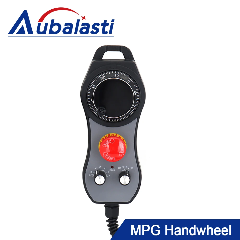 Aubalasti CNC 펄스 발생기 6축 MPG 펜던트 핸드휠 5V(5V 수동 펄스 발생기용)