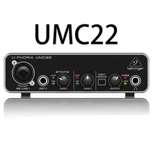 Аудио-интерфейс Behringer UM2, аудио-записывающее оборудование для гитары, внешний USB-интерфейс для прямой трансляции в знаменитостях Аудио-интерфейс Behringer UM2, аудио-записывающее оборудование для гитары, внешний USB-интерфейс для прямой трансляции в знаменитостях