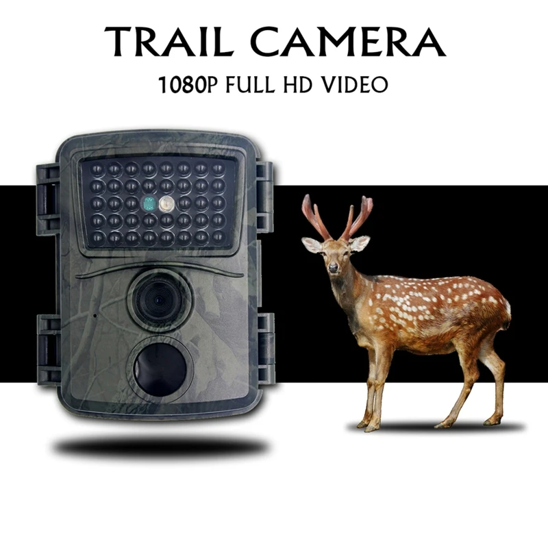IP54 12MP 1080P 90FOV 0.8s 모션 트리거 IR LED 야간 투시경 카메라, 야생 동물 트레일 PIR 센서 스카우팅 캠 안티-흐림 포토 트랩