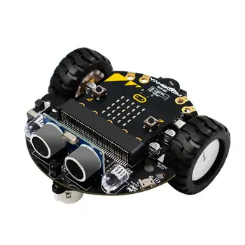 

1Set Micro:bit Graphical Programming Robot Mobile Platform Smart Car V4.0 Support Line Patrol Ambient Light Accessories