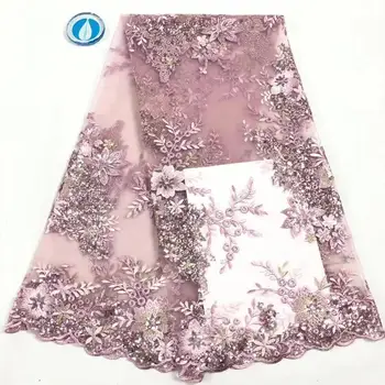 

African Tulle Lace Fabric 2020 African French Lace Fabric High Quality Nigerian Embroidery Tulle French Lace YYZ7