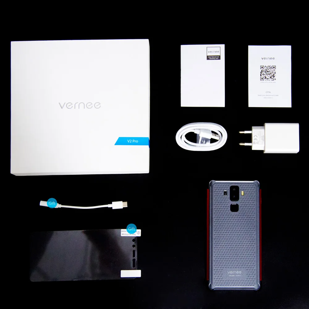 Мобильный телефон Vernee V2 Pro 4G IP68 водонепроницаемый FHD + 2160*1080p Face ID 6 ГБ 64 21 Мп 5 МП 13 4