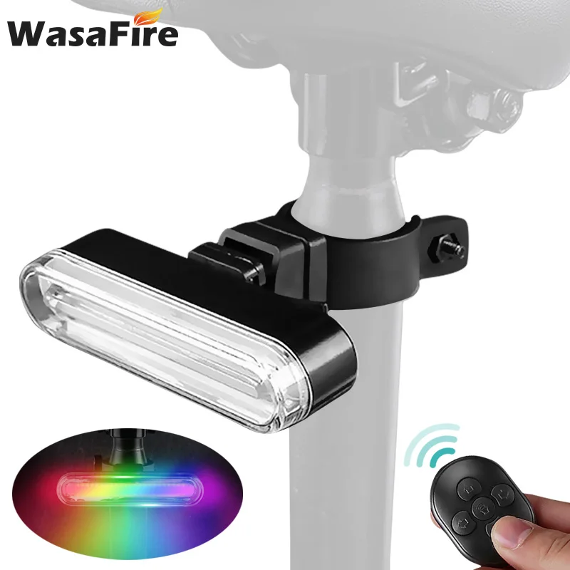 Bicycle Taillights with Turn Signals 63 Bright RGB Lights Wireless