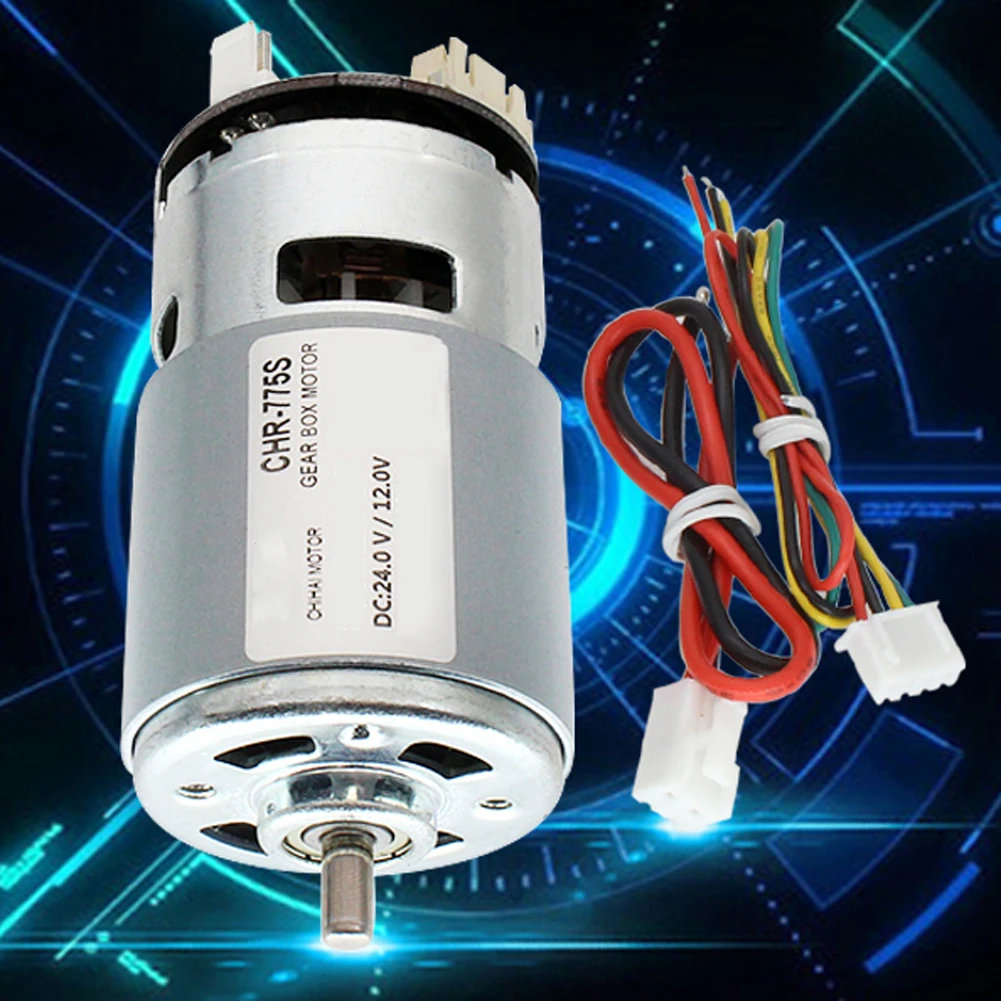 2019 New CHR-775S Magnetic Holzer Encoder DC Motor 24V 8000RPM Robot Driving Motor Motors Accessories 42mm*85mm Se25