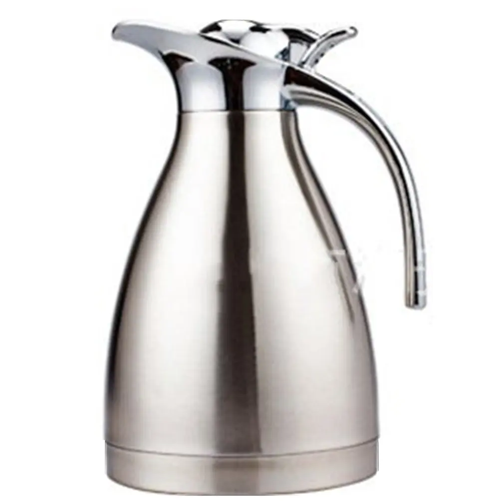 

1-2L Vacuum Double Insulation Coffee Pot European Style Home Hotel Kettle Cafetiere Latte Kettle 4 Or 10-Hrour Heat Preservation