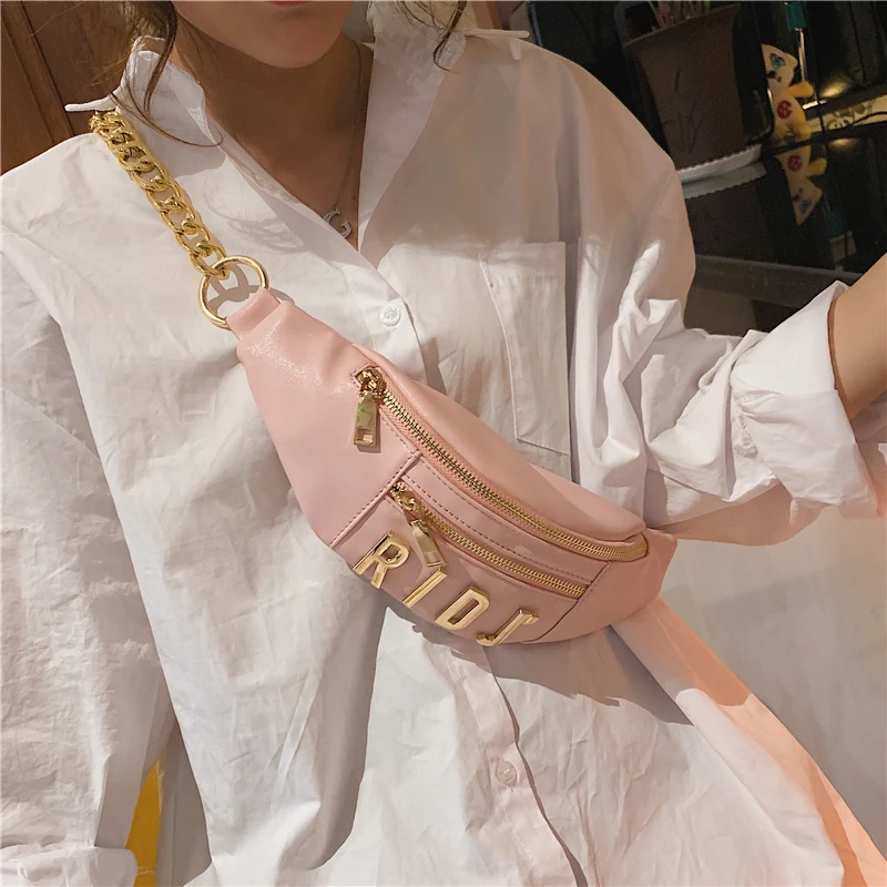 

Fashion Bag 2019 New Women Casual Pockets Wild Fashion Chain Single Room Diagonal Multi-function Waist Pack luis vuiton gg bag